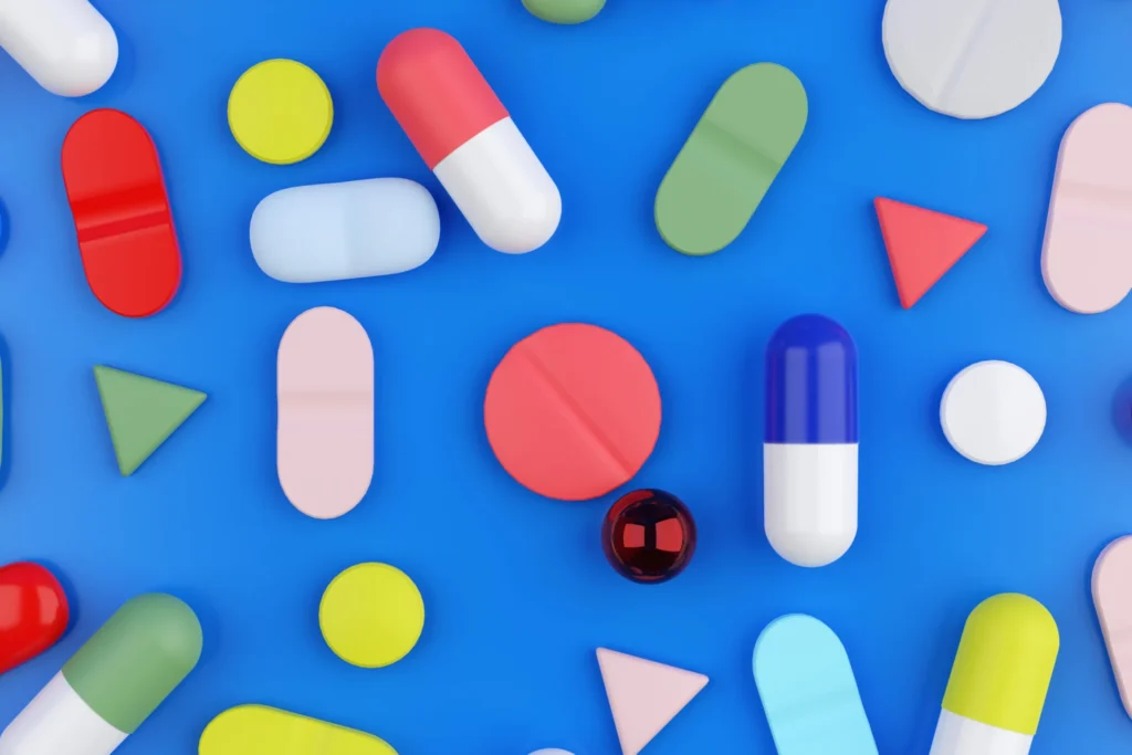 colorful medicines